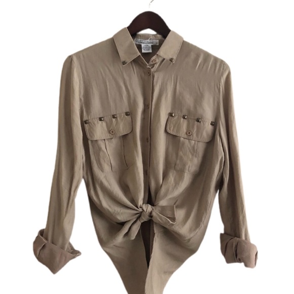 SANS SOUCI Shirttail Blouse - Picture 3 of 12